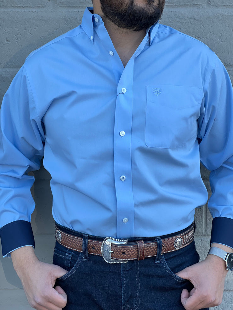 Ariat Solid Light Blue Classic Fit Shirt