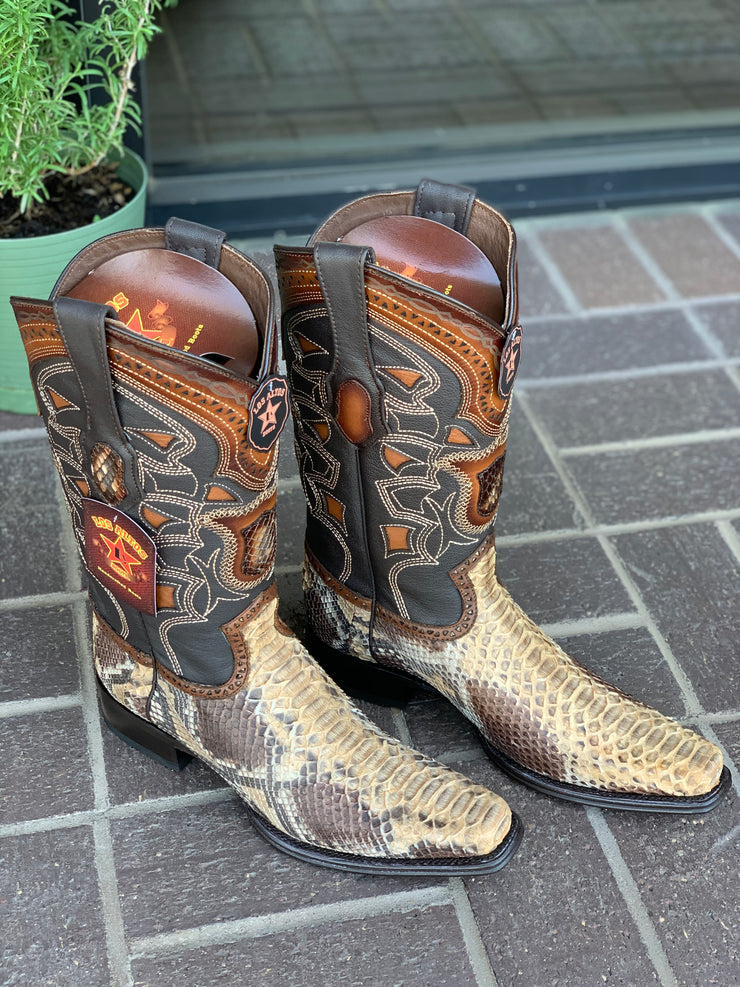 Los Altos Oryx Python European Square Toe Cowboy Boots