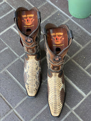 Los Altos Oryx Python European Square Toe Cowboy Boots