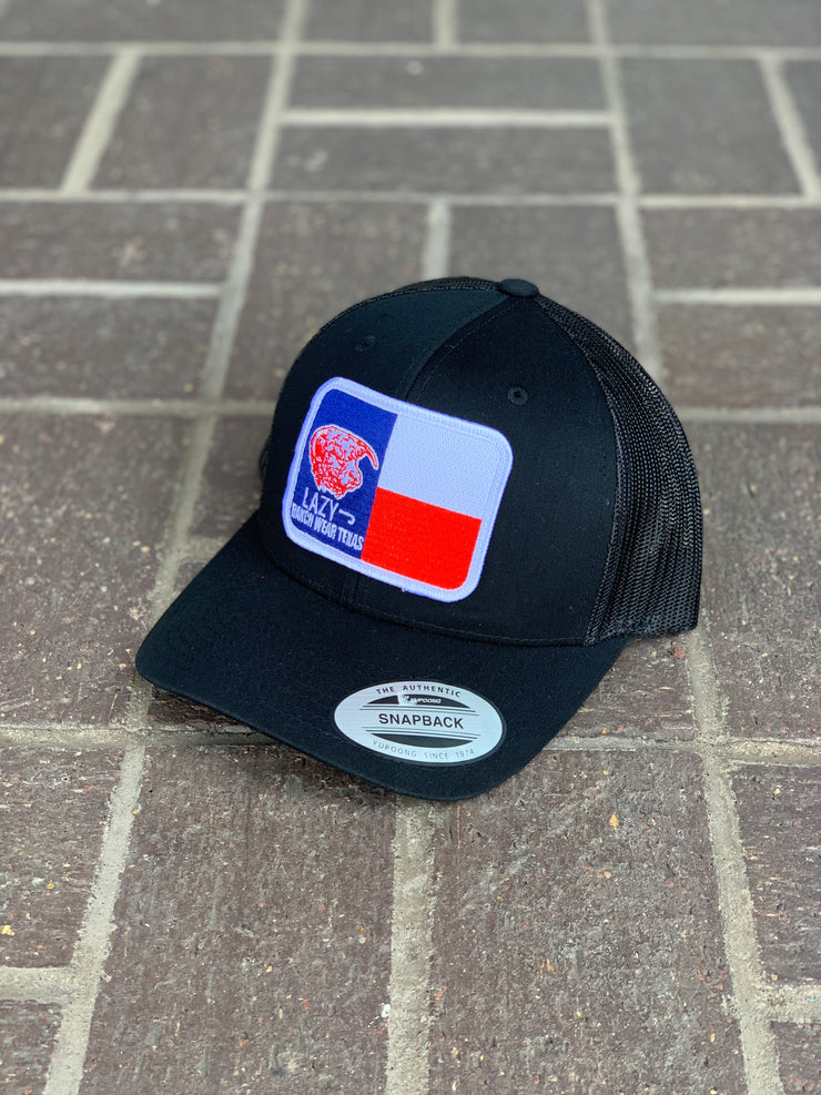 Lazy J Ranch Wear Black & Black 3.5" Texas Elevation Patch
