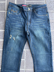 Platini Men's Dark Shade Slim Boot Cut Jeans - BCJ7840
