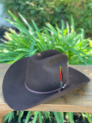 Stetson 6x Rancher Chocolate Cowboy Felt Hat (Copa Alta Falda/Brim 4")