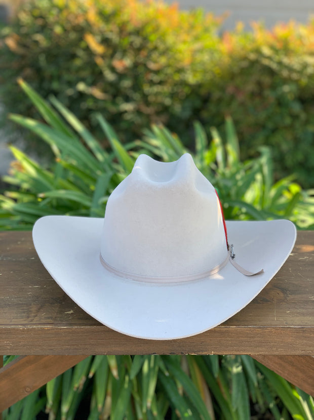 Stetson 6x Rancher Silverbelly Cowboy Felt Hat (Copa Alta Falda/Brim 4")