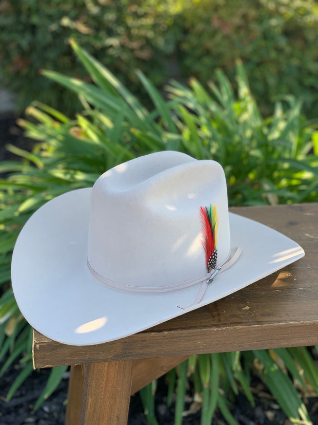 Stetson 6x Rancher Silverbelly Cowboy Felt Hat (Copa Alta Falda/Brim 4")