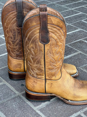 Circle G Men's Light Brown Embroidered Western Boot