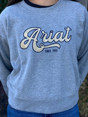 Ariat Real Metallic Varsity Logo Sweatshirt