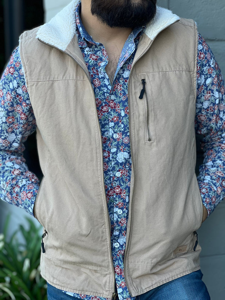 Men's Canvas Rancher Vest - ROCK&ROLL DENIM