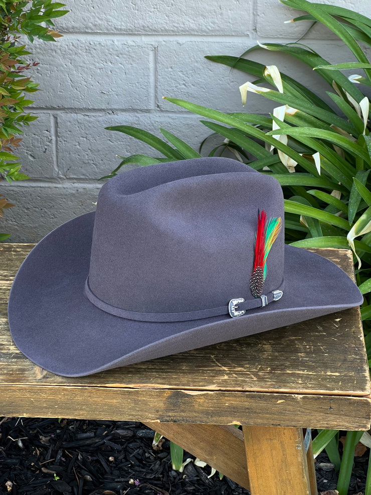 Stetson 6x Granite Grey (Copa Chica Falda/Brim 3.5")