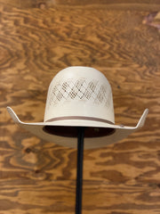 American Hat Co. Straw #6300 Crown: Minnick Brim: 4" CHL Trim: 2 CAHS