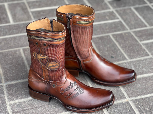 Cuadra Honey/Miel Dubai Toe Leather Ankle Boot