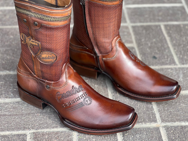 Cuadra Honey/Miel Dubai Toe Leather Ankle Boot