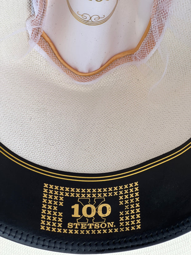 Stetson 100x Rancher Straw Hat Horma Sinaloa (Copa Alta Falda/Brim 3.5")