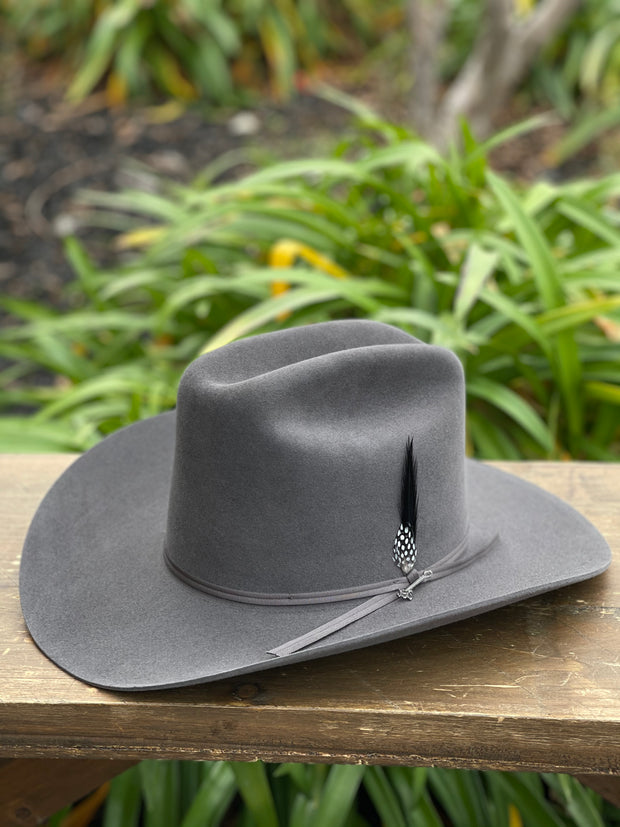 Stetson 6x Rancher Bullet Diamante Negro Cowboy Felt Hat (Copa Alta Falda/Brim 3.5")