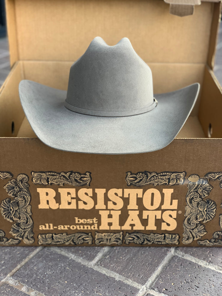Resistol Prairie Smoke Premier 30x Phantom Grey Cowboy Felt Hat