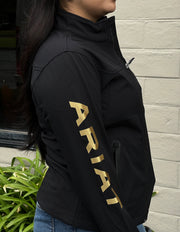 Ariat Women Black/Gold Soft-shell Jacket (NEW)