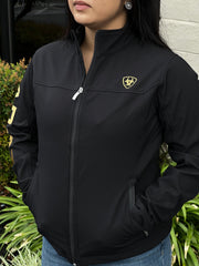 Ariat Women Black/Gold Soft-shell Jacket (NEW)