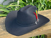 Stetson 6x Skyline Black (Copa Chica Falda 4")