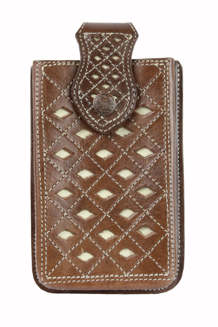 Leather Tooled Cell Phone Case