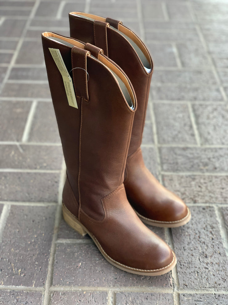 Dingo Brown Homestead Fashion Women Round Toe Boot