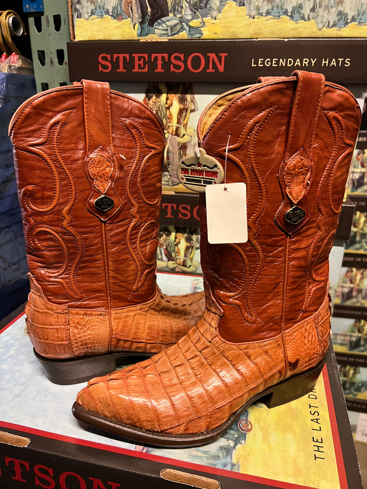 Los Altos Piel Cocodrilo Color Cognac Horma J Toe 6 USA 25 MX