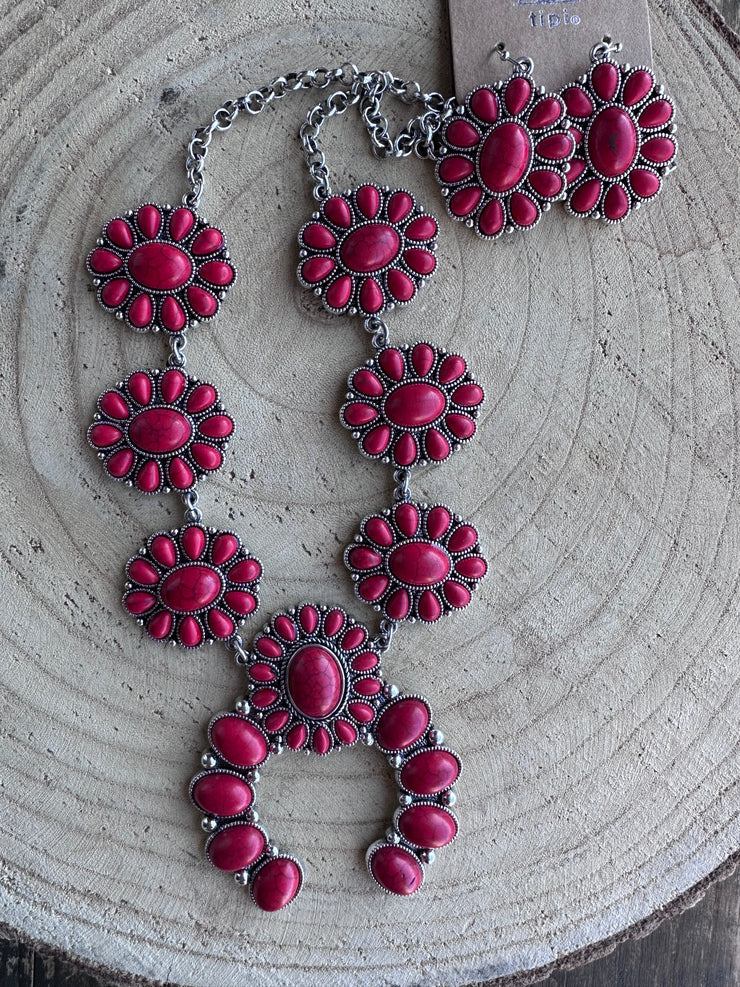 Red Blossom Necklace