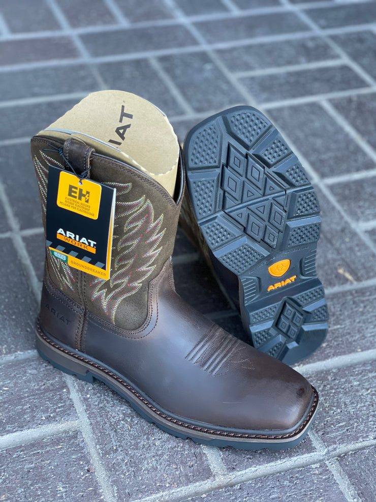 Ariat Groundbreaker Electrical Hazard Soft Toe Square Toe Work Boot