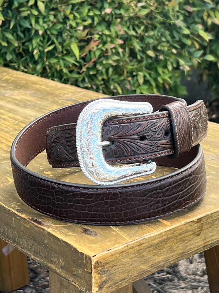 Nocona Men's Brown Bullhide Belt