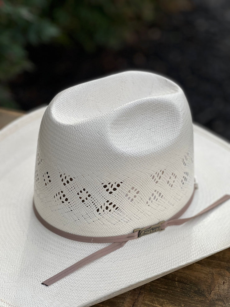 American Hat Co. Straw #8500 Crown: Minnick Brim: 4" CHL Trim: 2 CAHS