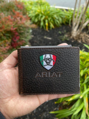 Ariat Mens Mexico Logo  Removable Pass Case Wallet