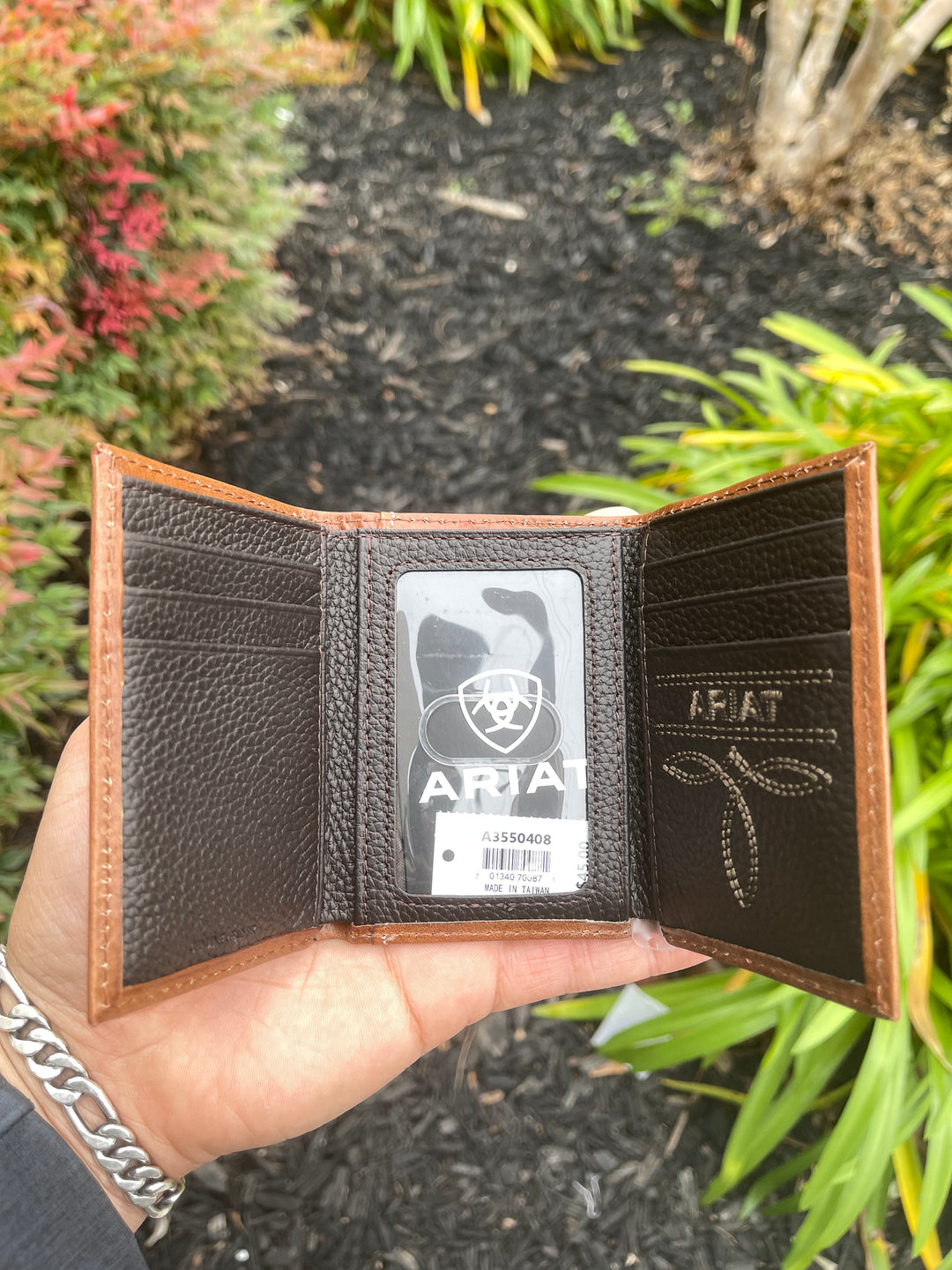 Ariat Men's Mexican Rowdy Tri-Fold Wallet