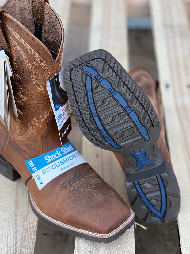 Ariat Men's Brown Hybrid Ranchwork Western Boot