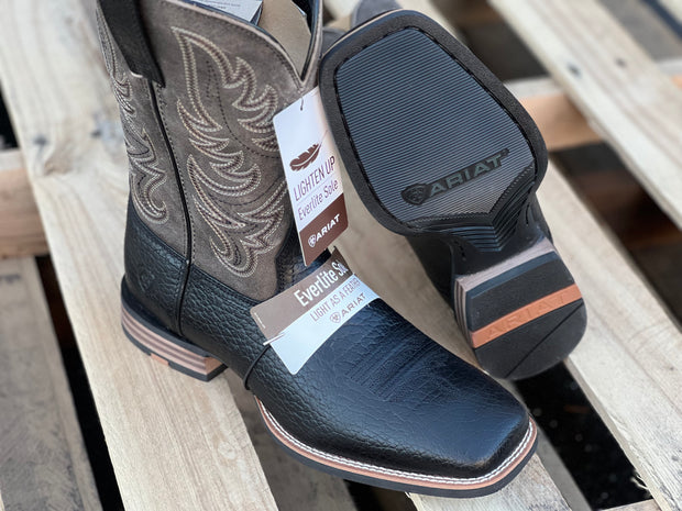 Ariat Men's Black/Slate Grey Everlite Countdown Western Boot