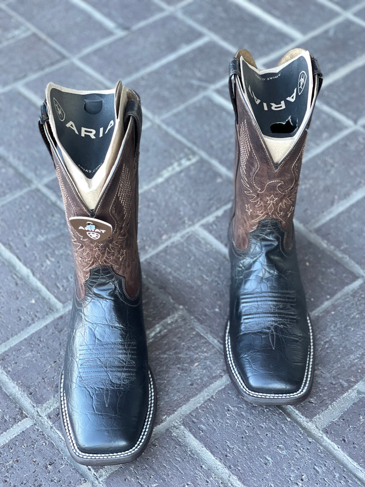 ARIAT Circuit Eagle Western Boots For Kids - Unisex-Child, Full Grain Leather, 11" Shaft