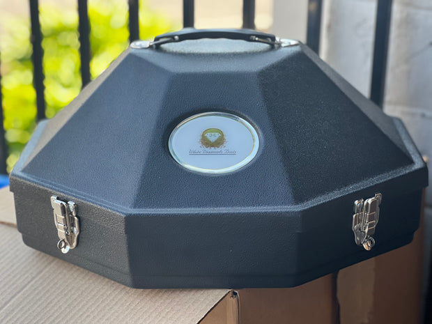 Hat Carrying Case (Black) - White Diamond Boots