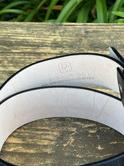 Men's 100% Genuine Leather Belt - BLK
