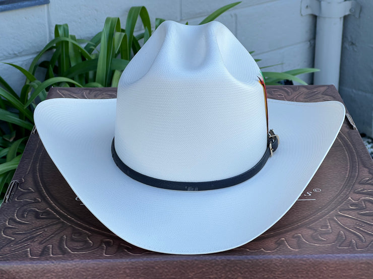 10,000x Sombrero Copa Chica 4.5" Falda 4" Horma Sinaloa (Toquilla Avestruz Negra)