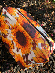 Western Sunflower Cosmetic Bag