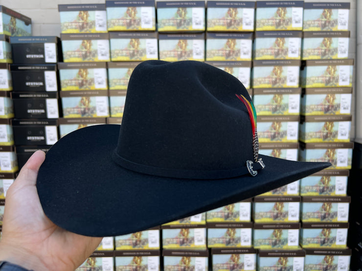 Stetson 6x Skyline Negro Horma Sinaloa (Copa Chica Falda/Brim 3.5")