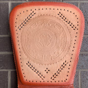 Leather Car Seat Cover / Respaldo de Cuero para Carro (Aztec Calendar)