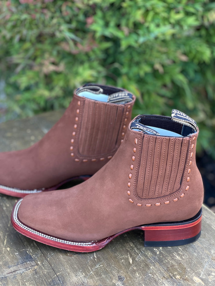 Los Altos Women Botin Cuadrado para Dama (GAMUZA CHEDRON)