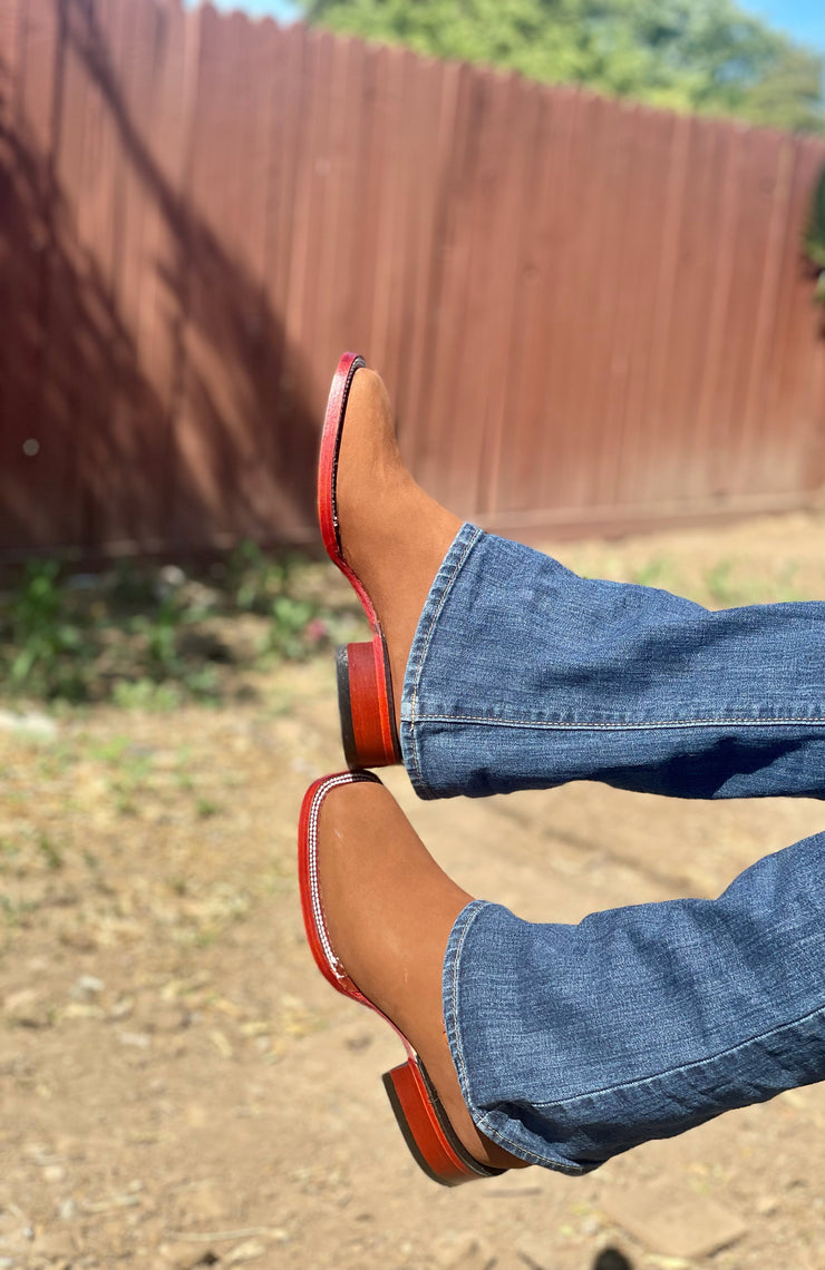 Los Altos Women Botin Cuadrado para Dama (GAMUZA CHEDRON)
