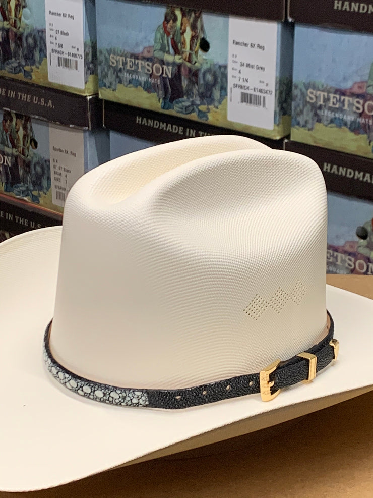 Grey leather hat cheap