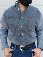 Ariat Team Massimo Tango Red Classic Fit Long Sleeve Shirt