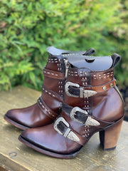 Cuadra Saltillo Golden Leather Ankle Boot