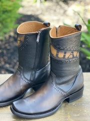 Cuadra Viena Negro Dubai Toe Leather Ankle Boot - 1JERS (CU559)