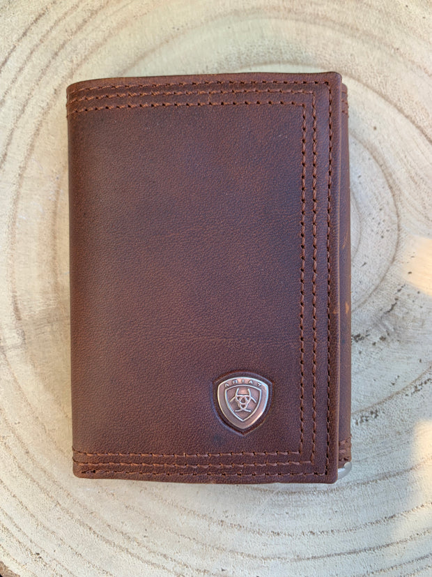 Ariat Mens Trifold Western Wallet