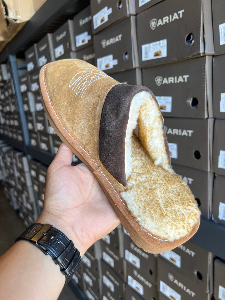 Men's Silversmith Square Toe Chestnut Slipper 8