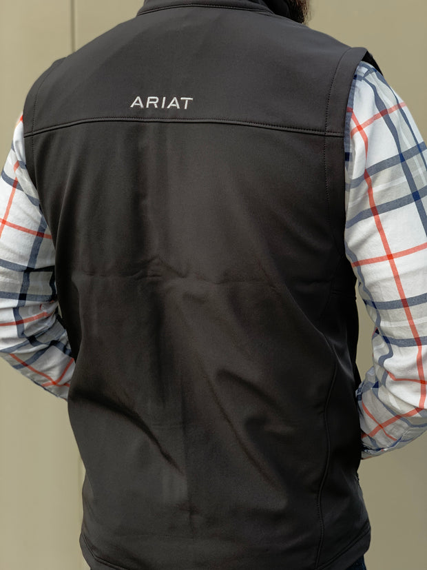 Ariat Men's Vernon 2.0 Softshell Vest Black / Black