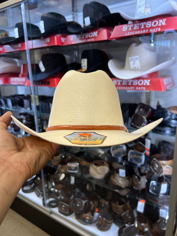 Stetson 10x El Primo Brim/Falda 3.5" Straw Cowboy Hat