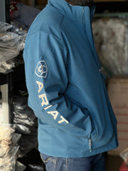 Ariat Logo Men Majolica Blue 2.0 Soft-Shell Jacket